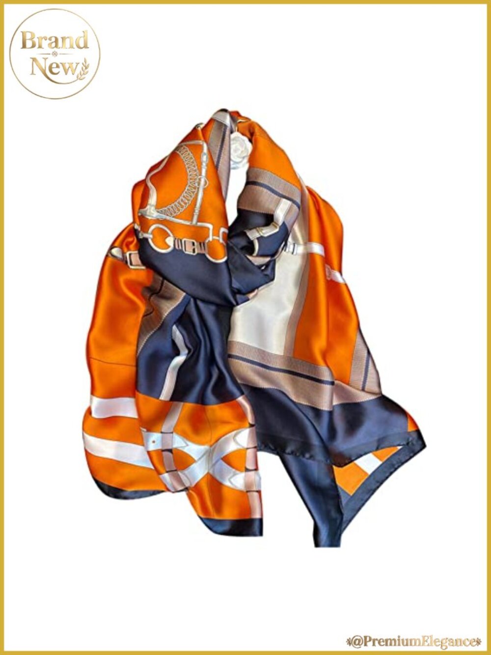 Silk Feeling Satin Shawl Wrap Long Scarf Headscarf for Women